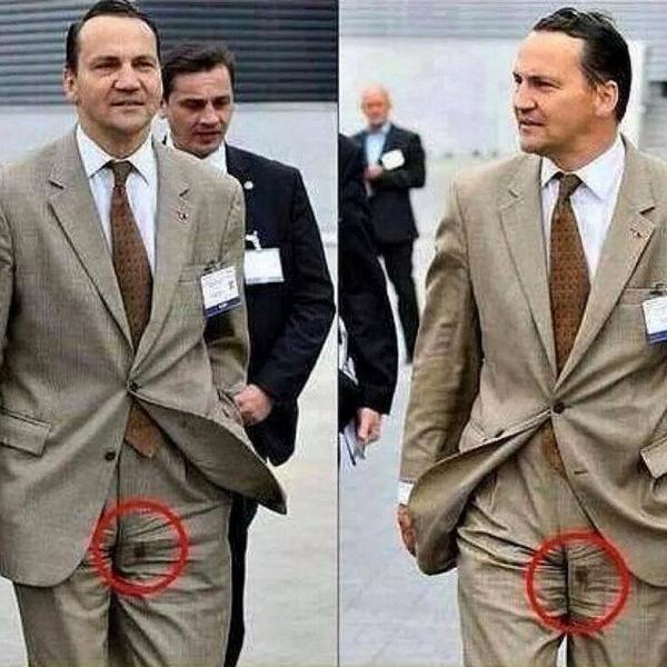 Znalezione obrazy dla zapytania sikorski radosław spodnie