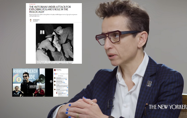 Masha Gessen / autor: YouTube/The New Yorker; newyorker.com; Facebook