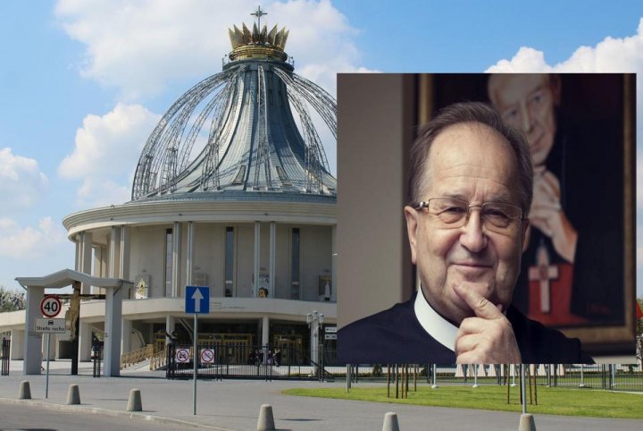 o. Rydzyk oraz kościół NMP w Toruniu / autor: wPolityce.pl