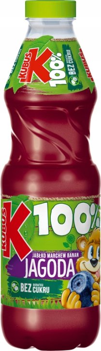 Kubuś Sok 100% Jagoda 850ml