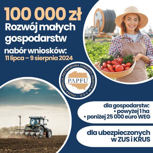 Rozwój małych gospodarstw 2024