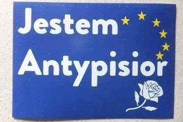 Może być zdjęciem przedstawiającym tekst „Jestem Antypisior”