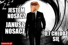 agent nosacz - Memy Nosacze - Memy Janusz, Grażyna, śmieszne memy z  nosaczami, śmieszne obrazki - Typowy Janusz, pioter, saszka, jessica
