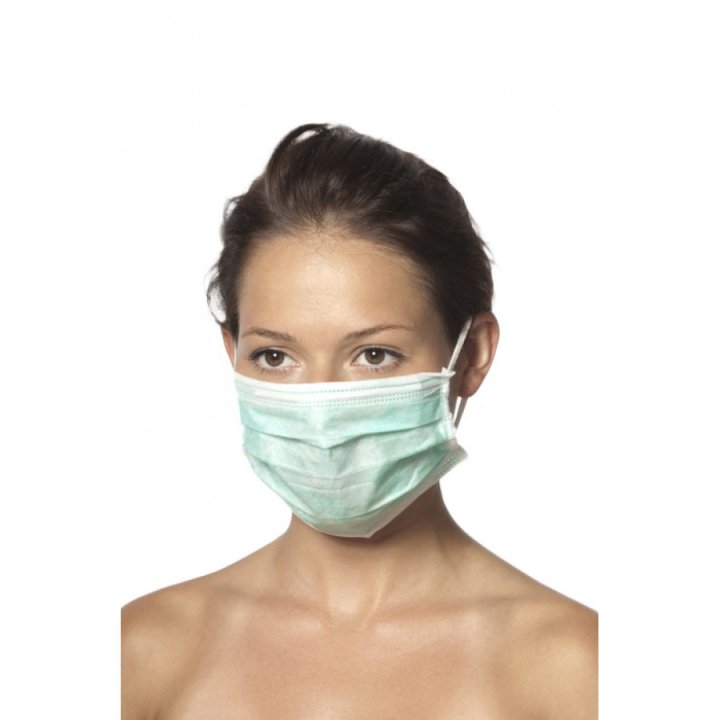 MASKA-JEDNORAZOWA-3-WARSTWOWA-ZIELONA-50
