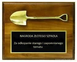 Znalezione obrazy dla zapytania: złoty szpadel