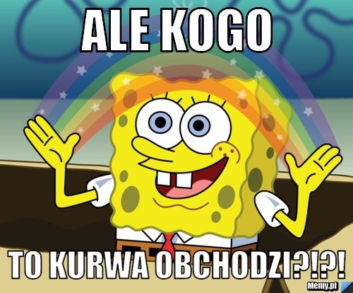 ALE KOGO TO KURWA OBCHODZI?!?! - Memy.pl