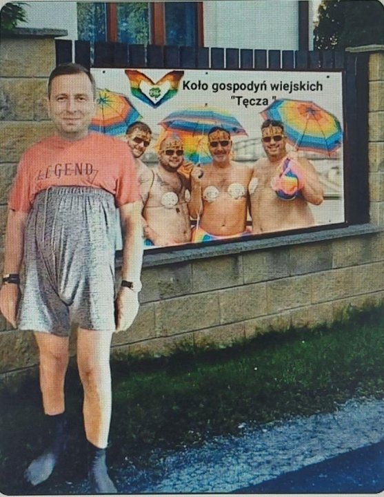 Może być zdjęciem przedstawiającym 4 osoby, lody i tekst „Koło gospodyń wiejskich "Tęcza GEND”