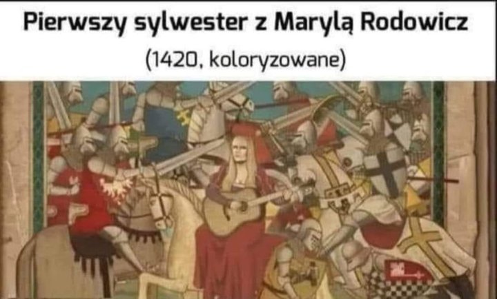 Może być zdjęciem przedstawiającym 1 osoba i tekst „Pierwszy sylwester z Marylą Rodowicz (1420, koloryzowane)”