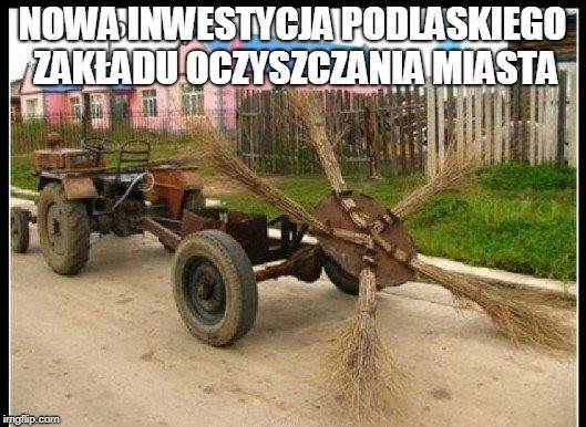 Może być zdjęciem przedstawiającym na świeżym powietrzu i tekst „NOWAINWESTYCJA PODLASKIEGO ZAKŁADU OCZYSZCZANIA MIASTA imgflip mgip.com”