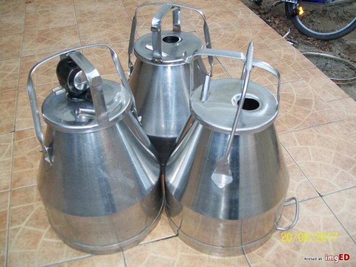 Konwia bańka kana do dojarki aluminiowa stal nierdzewna - Galeria zdjęć i  obrazów na imgED