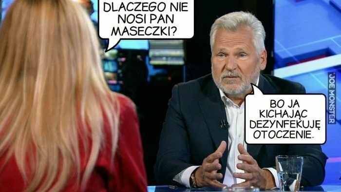 dlaczego nie nosi pan maseczki