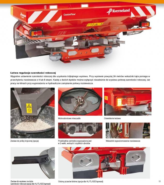 Kverneland Exacta EL, CL, CL EW, HL, TL i TL GEOspread. Rozsiewacze nawozów  - PDF Darmowe pobieranie