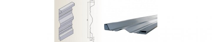 Burty stalowe dolne z uszczelnieniem podłogowym