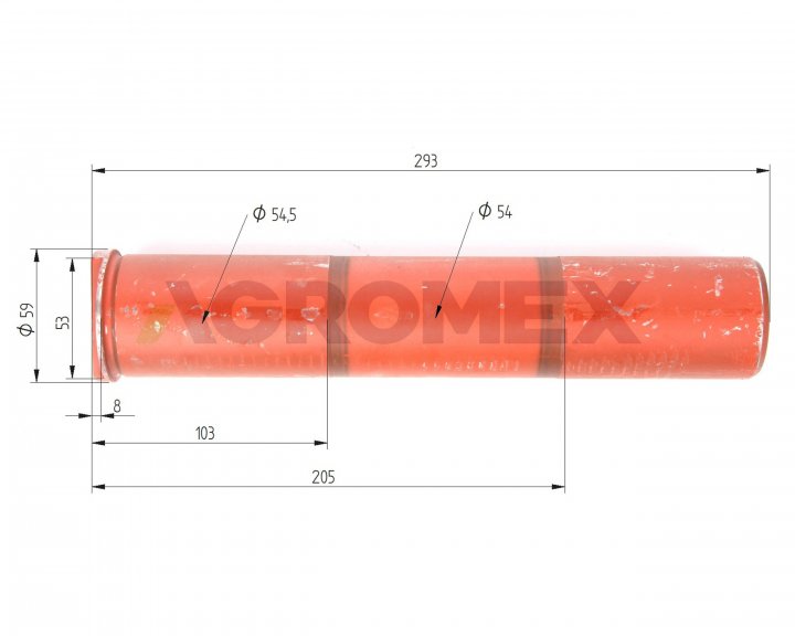 Sworzeń osi okrągłej st. typ C-360 oryginał Ursus 50633110 | Części \  Części do ciągników \ Pasuje do URSUS C-360 \ Układ kierowniczy i oś  przednia Części \ Oryginalne części Ursus | Sklep rolniczo-techniczny  AGROMEX