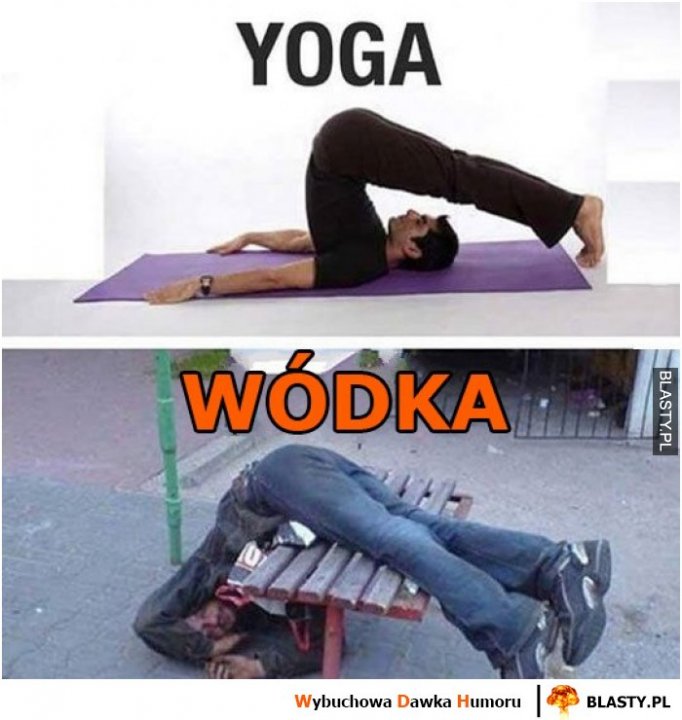 Yoga vs wódka memy, gify i śmieszne obrazki facebook, tapety ...