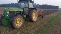 John Deere 3050 + pług Kverneland 