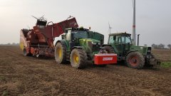 John Deere 6175R i Grimme SE 150-60