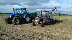 New Holland T6.175 & MF 255