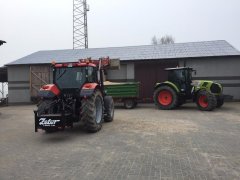 Claas Arion620 i Zetor Forterra115