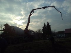 Zalewanie stóp pod wiatę