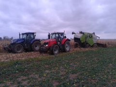 Claas Tucano 450 + Massey Ferguson 7722 + New Holland t7.270