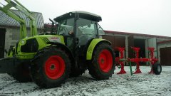 Claas Atos 330 & AgroMasz PO3