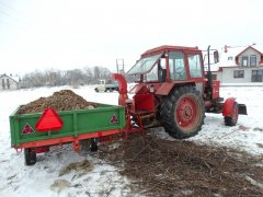 MTZ 82 & Rębak & Przyczepa