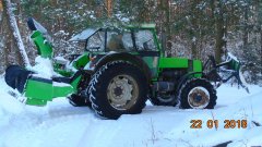 Deutz DX 90 + sprzęt do odśnieżania