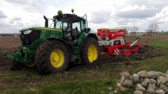 John Deere 6175M + Pottinger terrasem R3 