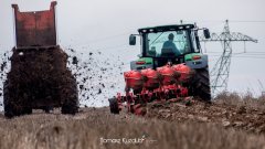 John Deere 6105R + Maschio Siro