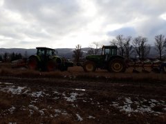 Claas Arion 650 + John Deere 7810