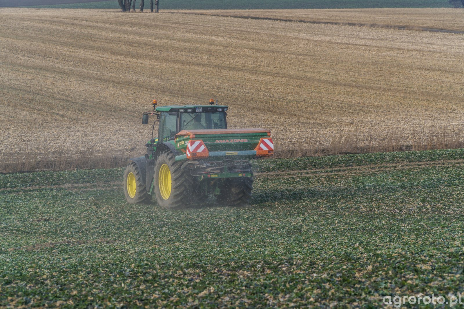 John Deere 6140R - Amazone ZAM 1201 - 03.03.2018