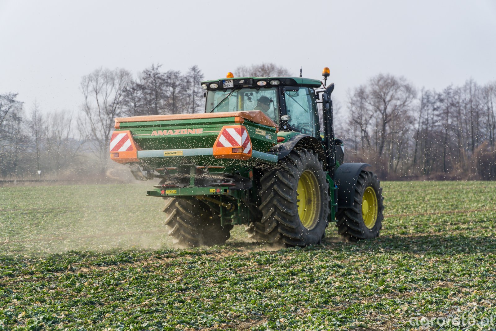 John Deere 6140R - Amazone ZAM 1201 - 03.03.2018