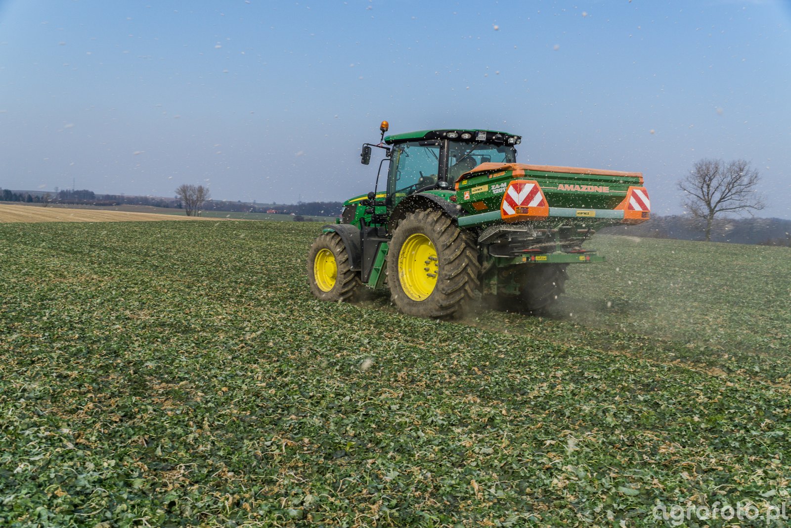 John Deere 6140R - Amazone ZAM 1201 - 03.03.2018