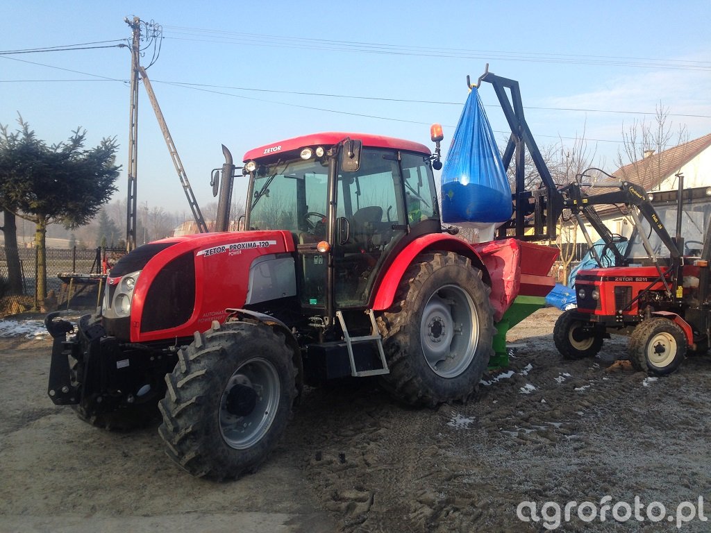 Zetor Proxima Power 120 & Unia Brzeg N039MX Zetor 5211