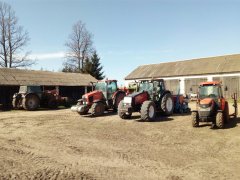 2 x Kubota, Valtra i Deutz Fahr