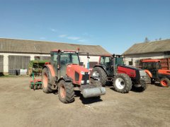 Kubota M135GX i Valtra 8050