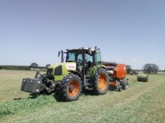 Claas Ares 566 & Unia Famarol DF 1,8 vd