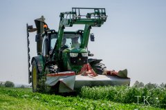 John Deere 6105R + 2x Kuhn