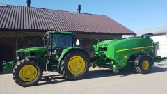 John Deere C441r + 6430 