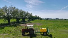 Ursus + opryskiwacz ciągany 