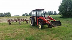 Ursus C-360 i przetrząsarko-zgrabiarka