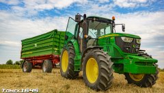 John Deere 6115M & Pronar PT612