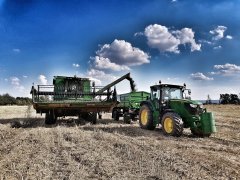 John deere 6140r i 1470 - rzepak Atora F1 - 16.07.2018