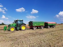 John deere 6140r rzepak odjeżdża na skup