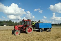MTZ 82 & Przyczepa & Claas Consul