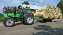 Deutz fahr dx140+ przyczepa własnej roboty