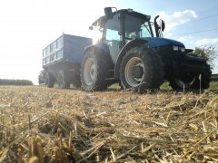 New Holland TL100 + Przyczepa 10t