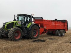 Claas Axion 960 + Brochard Dragon 2000