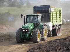 John Deere 7730 & Claas Cargos 8400